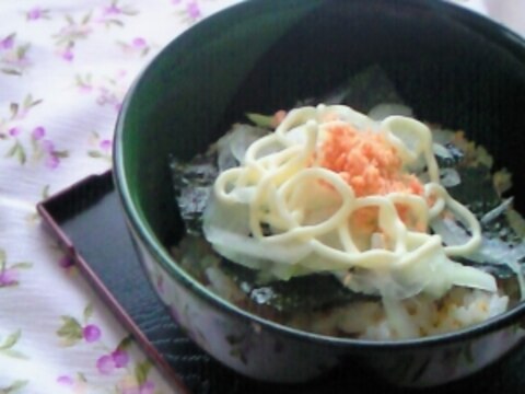 鮭マヨオニオン簡単丼